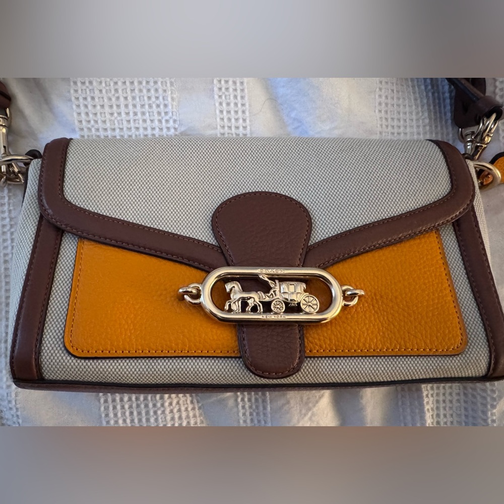 RARE NWOT Coach JADE Multi Color Leather Shoulder Bag - Picture 6 of 11